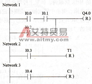 复位线圈指令应用举例