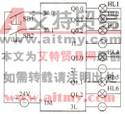 图3-2 交通灯PLC接线图