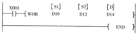 PLC的逻辑字“或”指令(WOR)说明