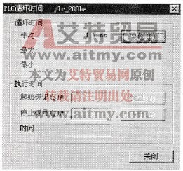 扫描时间显示窗口