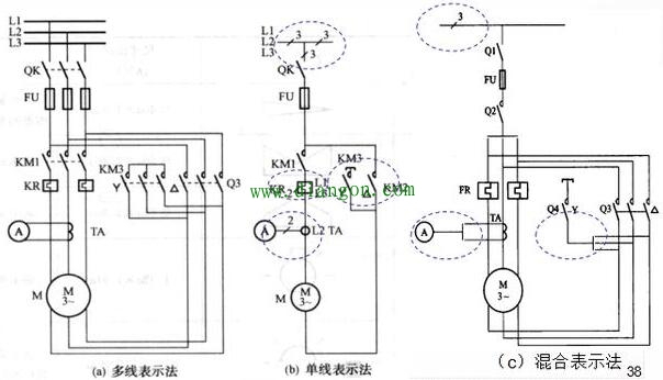 电路的多线表示法和单线表示法 