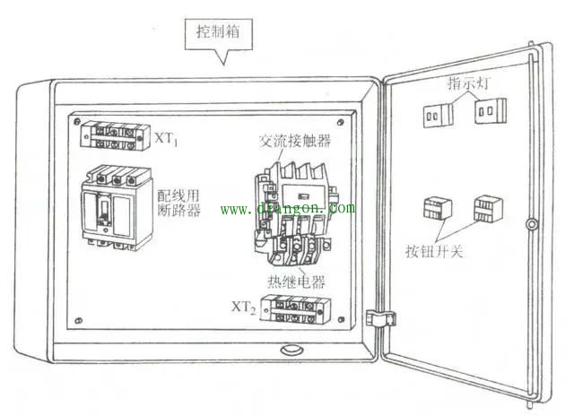 电气安装图中电器元件的布置 