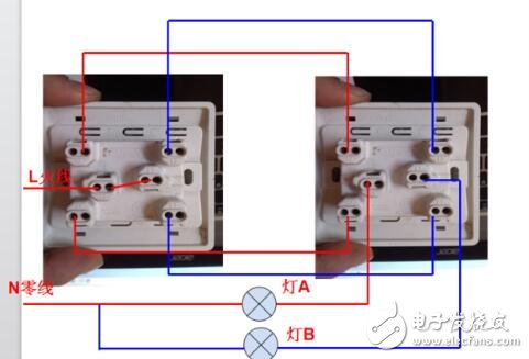 双控开关接线图_双控开关接线操作教学