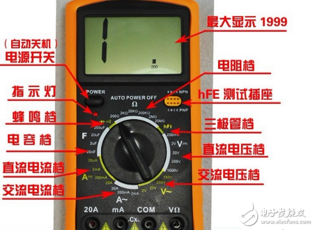 钳形万用表使用技术方法_数字万用表使用技术方法图解_数字万用表的电阻测量
