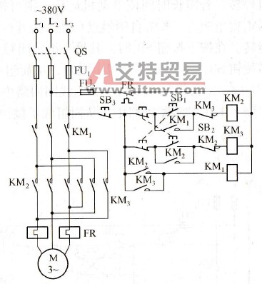 防止相间短路的正、反转控制电路