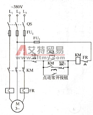 电动机既能点动又能长期工作的控制电路