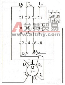 电动机手动控制Y/△降压启动电路