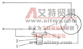 电冰箱单相电动机重锤式电流启动器的启动