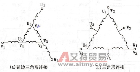 延边三角形减压启动控制电路