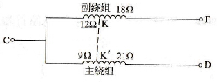 如何进行主副绕组间短路故障的检修？