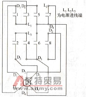 电动机手动Y/△启动器电路