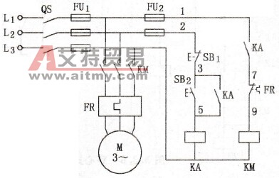 继电器-接触器式断相保护电路