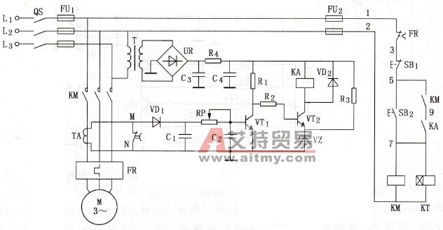 电动机零序电流断相保护电路