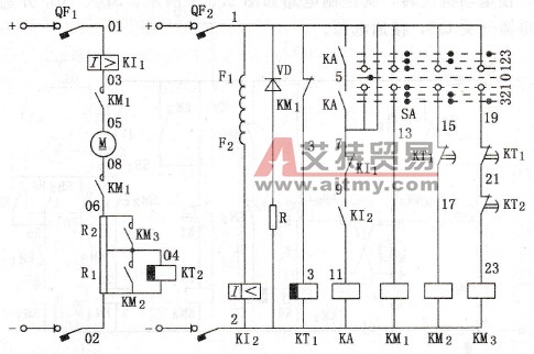 他励直流电动机电枢回路串电阻启动与调速控制