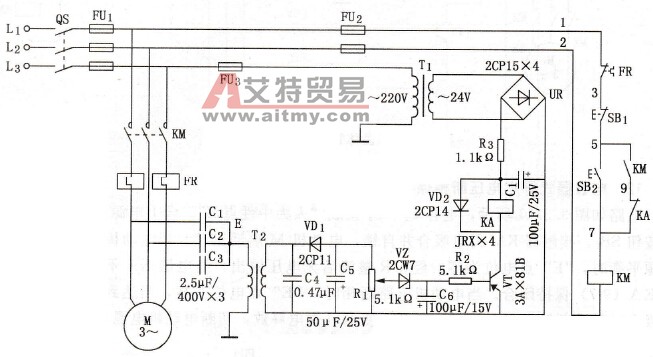 电容器式零序电压断相保护电路（二）