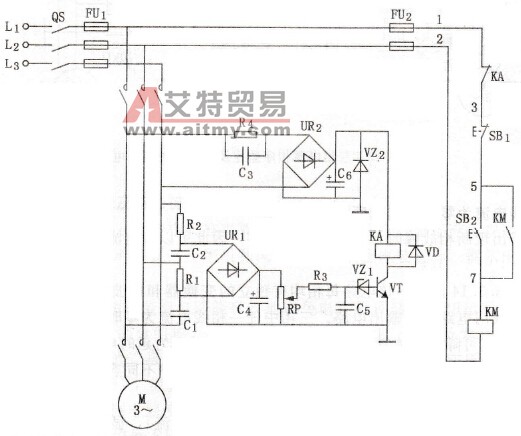 以负序电压为原则的断相保护电路