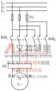 怎样识读可正、反转的电动机主电路