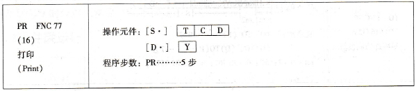 三菱FX系列PLC的打印
