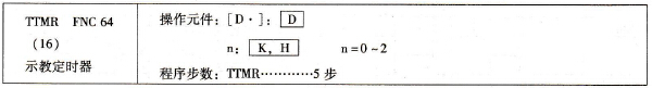 三菱FX系列PLC的示教定时器