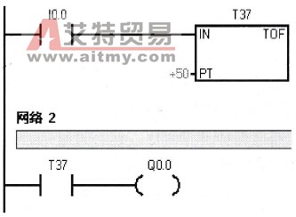 西门子S7-200 PLC的断开延时定时器(TOF)