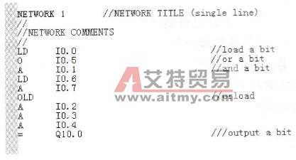 STEP 7-Micro/Win32语句表(STL)