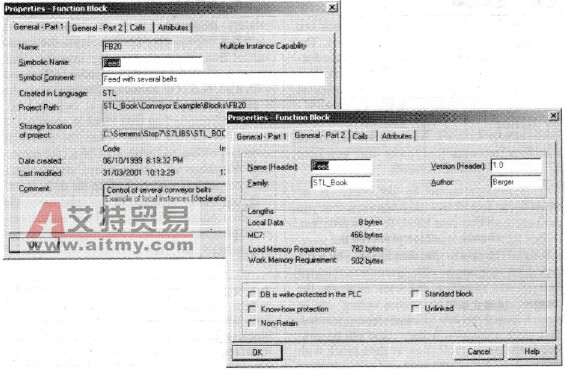 SIMATIC S7块属性