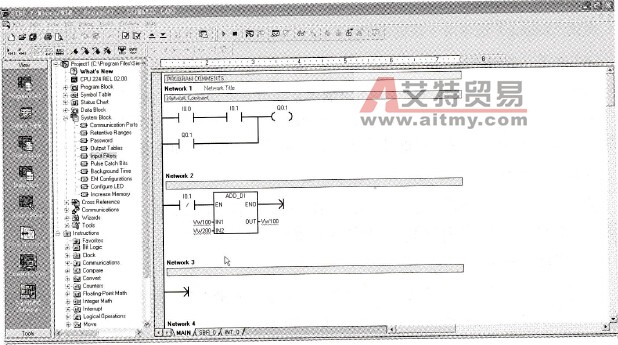 STEP 7-Micro/WIN32的主界面