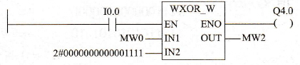 PLC的WXOR_W指令应用举例（见图4-135）