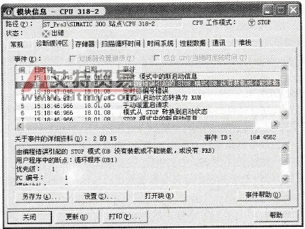 S7-300/400 I/O访问错误组织块(OB122)