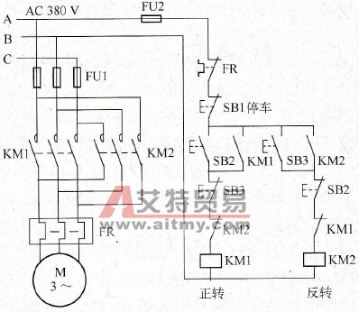 三相异步电动机正反转控制的梯形图经验设计法