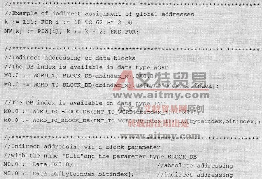 SCL编程的间接寻址