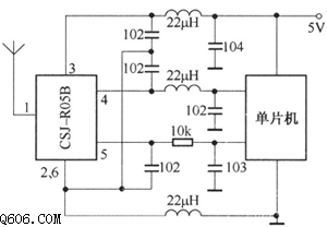 单片机控制CSJ-R05B电路图