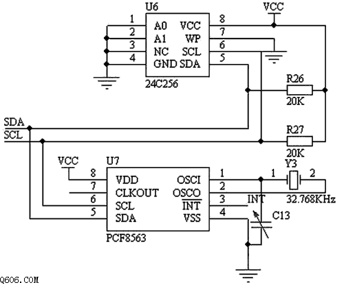 日历及时钟显示接口电路