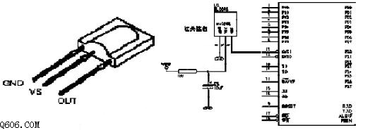 SM0038与单片机接口电路图