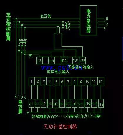 无功补偿控制器选型_无功补偿控制器接线图