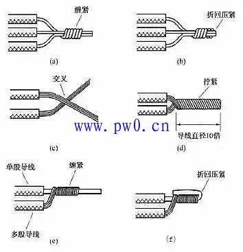 同一方向电线连接接法图解